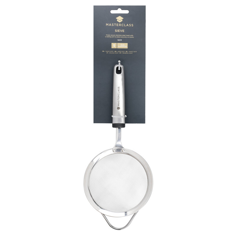 MasterClass Soft Grip Stainless Steel Food Strainer