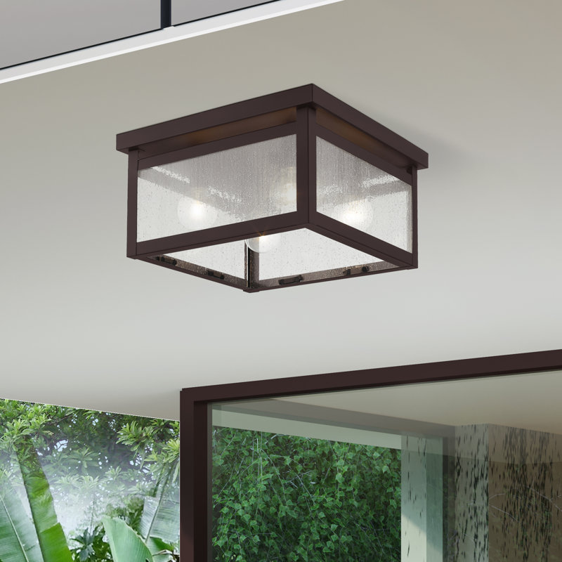 Amores Glass Flush Mount, Seeded Glass