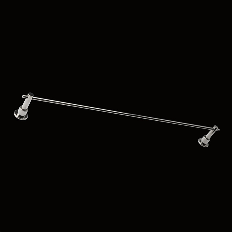 Minimal Towel Bar, Polished Stainless Steel, 1.38" H x 19" L x 2.88" W
