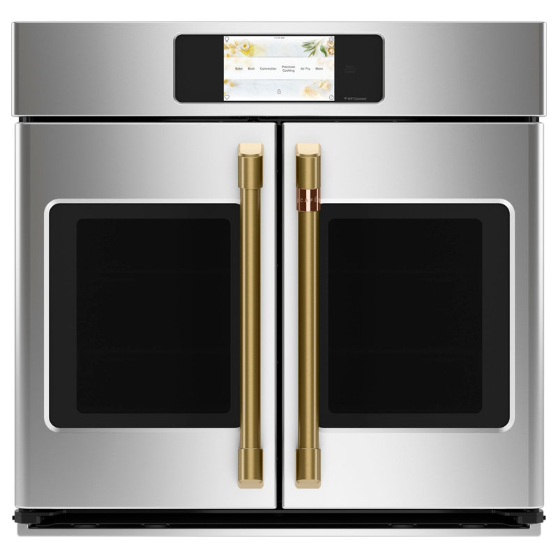 French Door Wall Oven Handle Kit, Brushed Brass