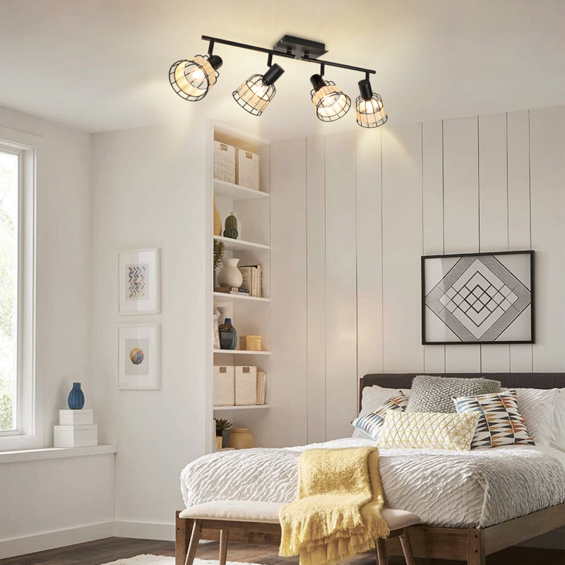 Munch 23.8'' 4 -Light Rail Track Kit with Dimmable and Adjustable Head