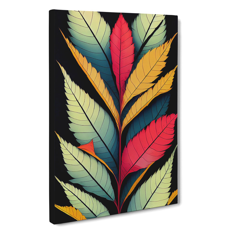 XC1022-175X A Tremendous Leaves - Wrapped Canvas Print, 76cm H x 50cm W x 3cm D