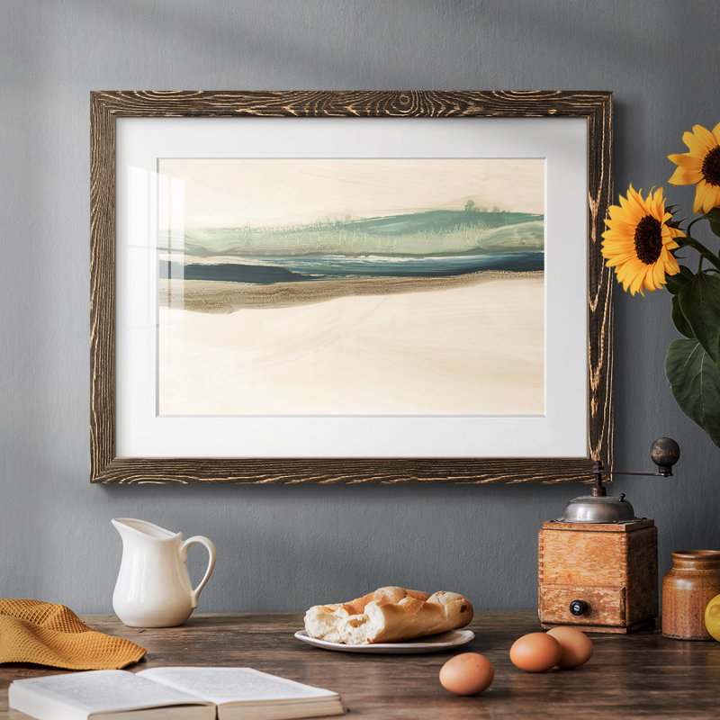Horizon en couches II, H 22 po x l 32 po x P 1,5 po, Noyer
