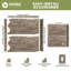 EverStone Aged Brick Faux Brick Panel, 46 7/8"W x 27"H x 1 1/4"D, Limewashed Colour-119323897