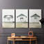 Lanscape Study Series VIII - Ensemble de toiles tendues avec châssis Premium - Prêt à être accroché-442226652