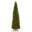 The Holiday Aisle® North Valley Spruce Pencil Slim Tree with Clear Lights-849783091