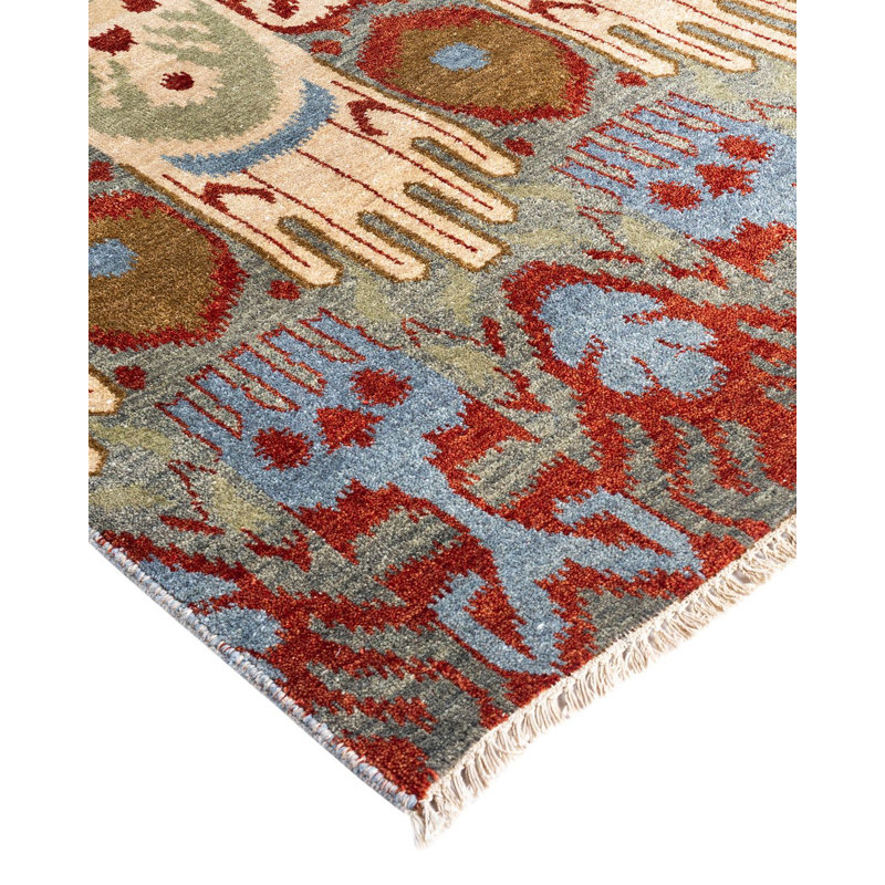 Overdyed One-of-a-Kind 9' 2" X 12' 3" Hand Knotted Area Rug