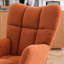 Le fauteuil à bascule orange, rehausse l'ambiance de votre fauteuil confortable avec rembourrage en éponge, ajoute de la chaleur à --604570765
