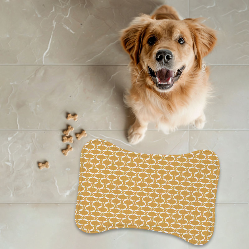 Retro Look Charm - 1 Piece Bone Shape Feeding Mat