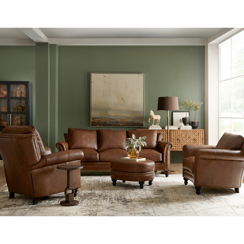 Richardson Recliner, Natural Brass with Turned Leg