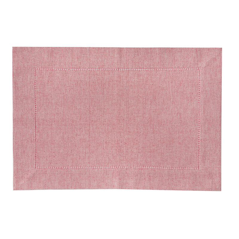 Ensemble de napperons 6 pièces, Rouge