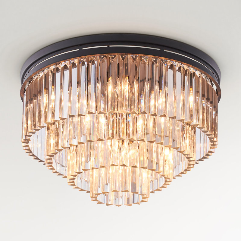 Lustre encastré 18 lumières 18,5 "Lucent, Noir