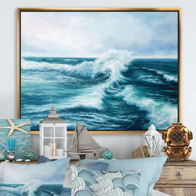" Wild Blue Ocean Waves II "