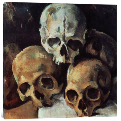 "pyramide of crânes, 1898-1900" par paul cezanne, reproduction d’art sur toile