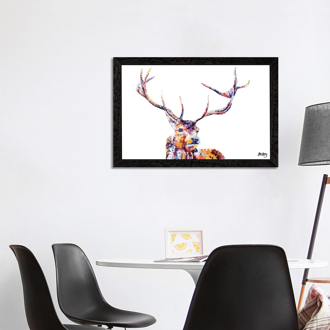 Leinwandbild Red Stag von Becksy