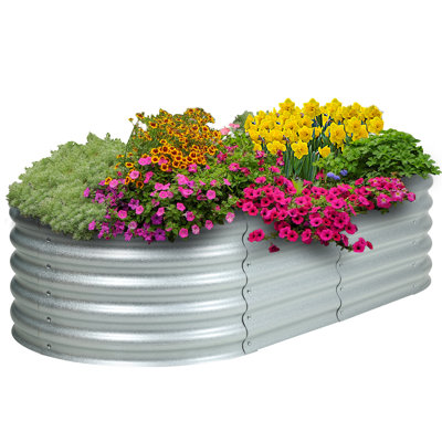 Adker 5 ft x 2 ft Metal Raised Garden Bed