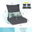Aoodor Outdoor Seat/Back Cushion-101901613-101901617