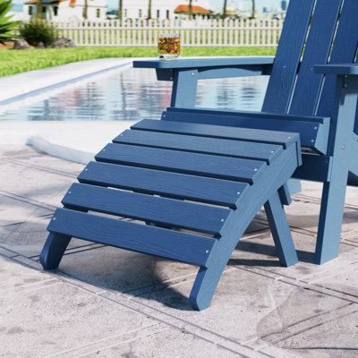 Repose-pieds extérieur en plastique Kacy-Leigh Adirondack