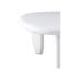 Table de bout blanche ultrabrillante