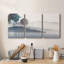 Silhouette sereine I - Toile tendue avec châssis de qualité supérieure - prête à être accrochée-1488109554