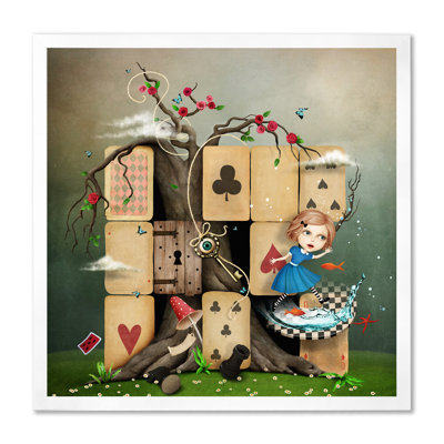 " Alice In Wonderland Cardhouse "