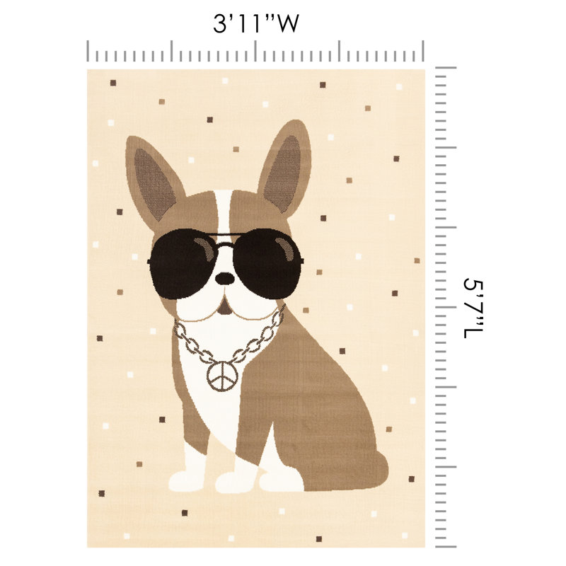 Tapis pour chien Swaggy, Rectangle 3 pi 11 po x 5 pi 7 po