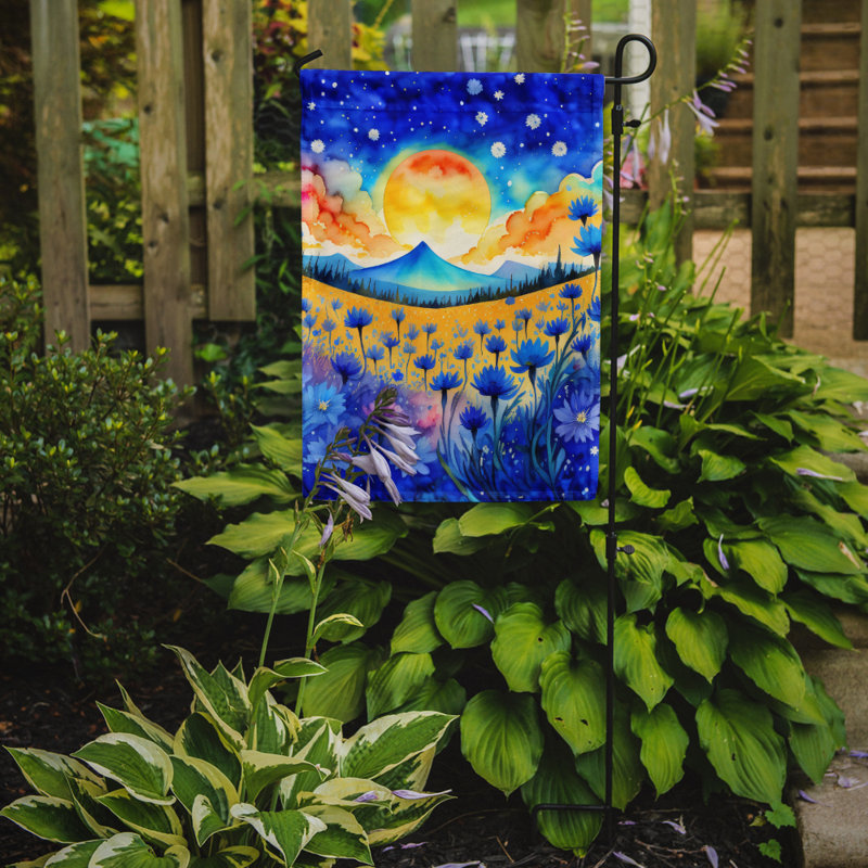 Drapeau de jardin double en polyester H 15,5 po x l 11,25 po