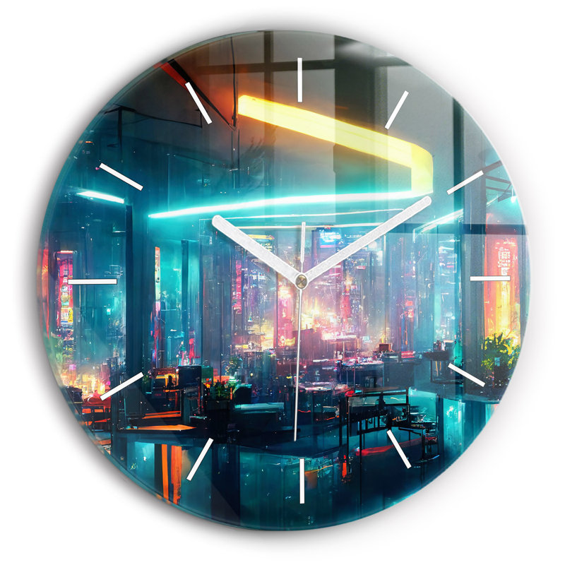 Glass Wall Clock