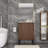 24 Inch Bathroom Vanity With Sink,  Floor - Standing Structure For Stability, Soft - Closing Drawers For Noiseless Operation, Sleek Oak Finish For Modern Aesthetic(White Sink)-1312557110-1312557114