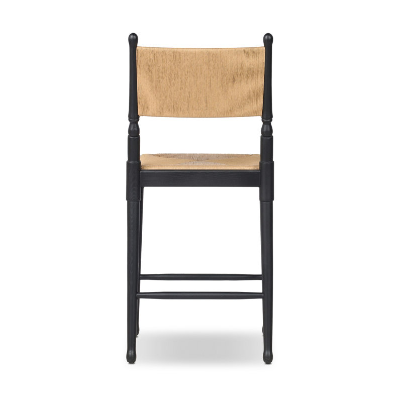 Fayth Bar Stool, Counter Stool (25.5" Seat Height), Stained Black Ash