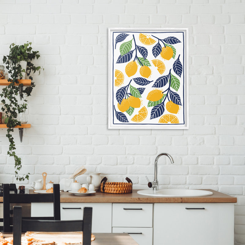 Giclée méditerranéenne encadrée, par Bex Morley Design, H 20 po x l 16 po, Estampe numérique encadrée blanc bord de mer
