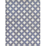 Natural Hide Cowhide Geometric Area Rug in Navy