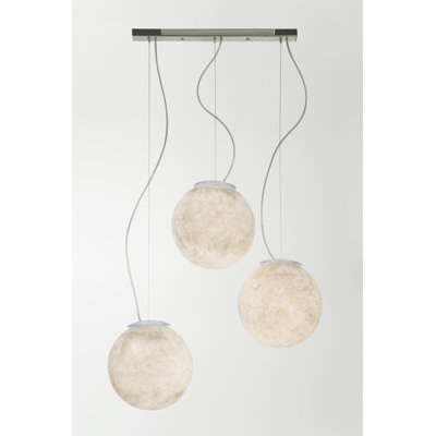 Luna 3 - Light Chrome Sphere Pendant