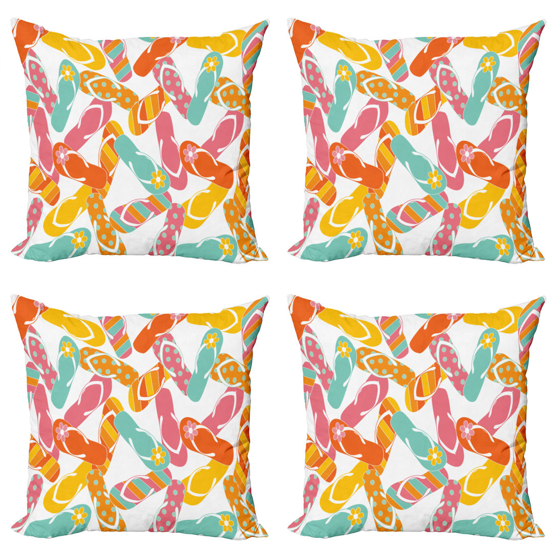Ambesonne Square Pillow Cover (Set of 4) Ambesonne