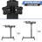 Mobile Laptop Desk Standing Desk With Mouse Pad & Tilting Tabletop, Adjustable Height Computer Table-1865198321