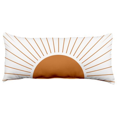 Oreiller géométrique Mid Century Modern Rays