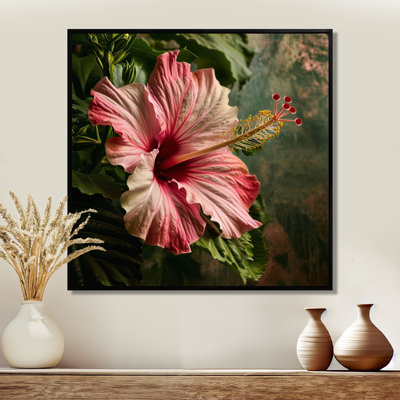 Hibiscus Tropical Flower Close-Up In The Wild - Hibiscus Wall Art Decor