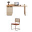 Bureau minimaliste moderne de couleur crème-562150613