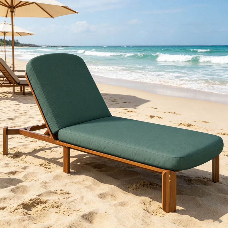 Chaise longue d'extérieur réglable pour chaise longue d'extérieur inclinable avec dossier réglable pour la terrasse, la piscine ou la plage