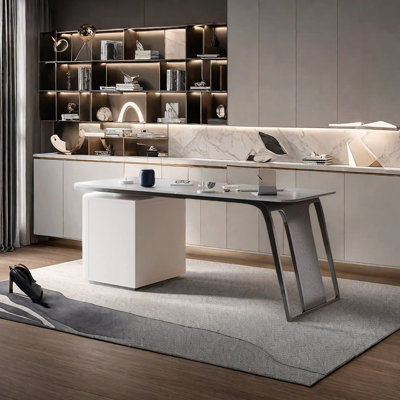 Sintered stone unique desk
