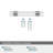 Glacio 3 inch (76mm) Center-to-Center Clear/Polished Chrome Cabinet Pull-63962904-112499403