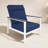 Townsend Metal Outdoor Lounge Club Chair With Sunbrella Cushion-116488511