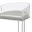 Chaise transparente en acrylique chromé (ensemble de 2)-1109756750