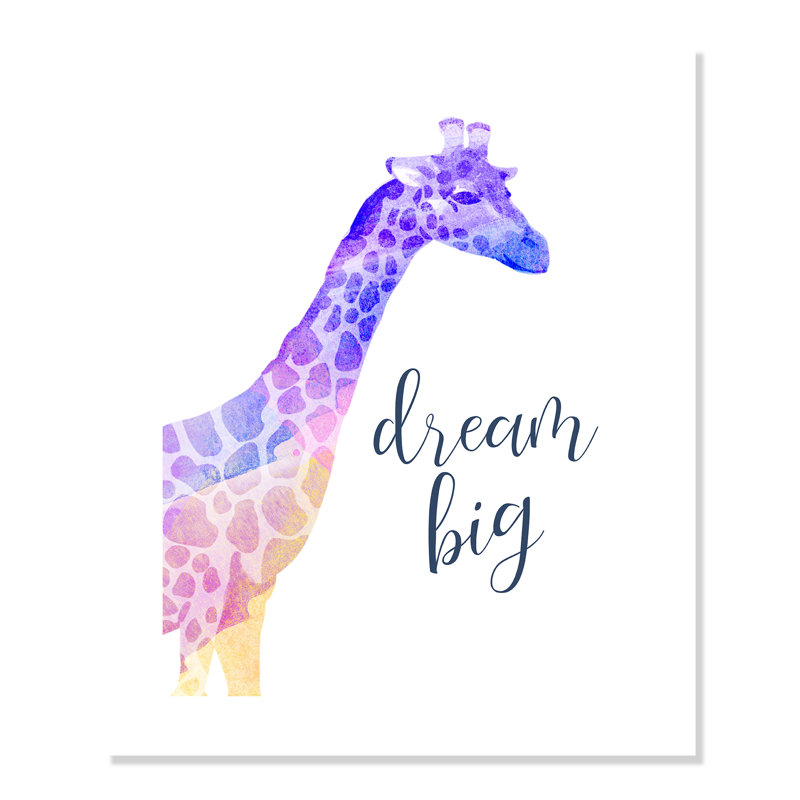 Impression sur papier Rolled Dream Big, H 24 po x l 20 po x P 1 po