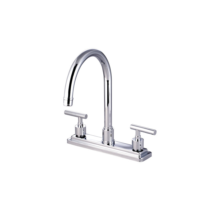 Sydney Double Handle Kitchen Faucet, Polished Chrome