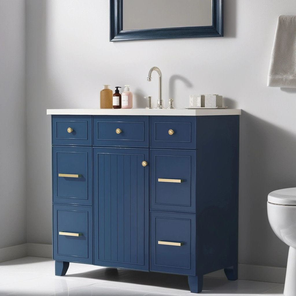 Breakwater Bay Hypatos 36.03'' Single Bathroom Vanity with Resin Top ...