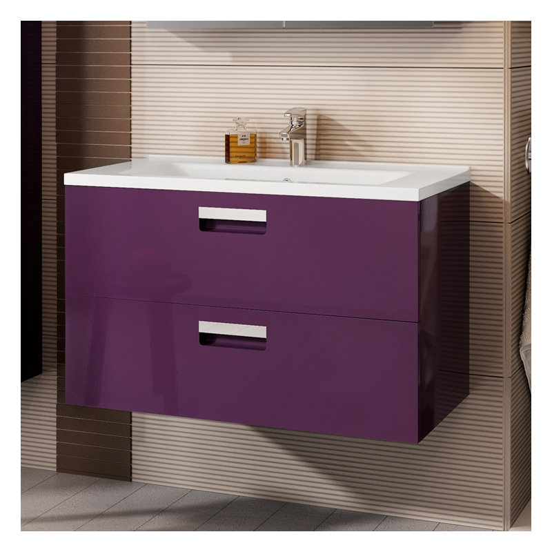 Vigo 82cm Single Bathroom Vanity Base Only in Purple