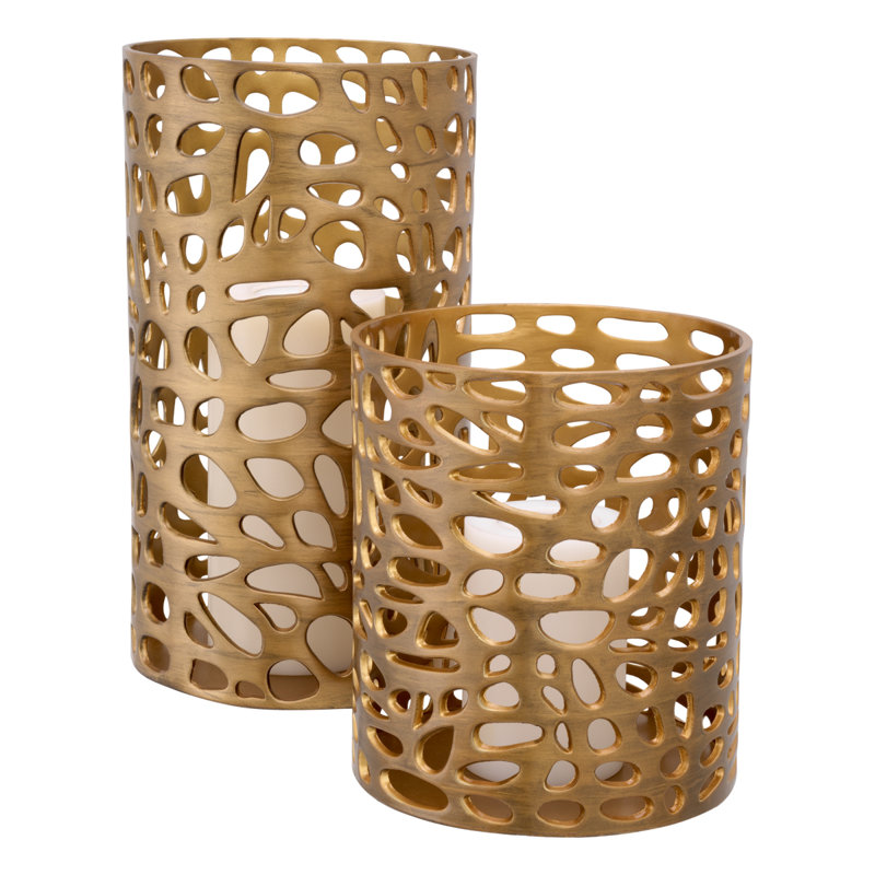 Dix Hurricane Candle Holder, 10.63" H x 9.65" W x 9.65" D