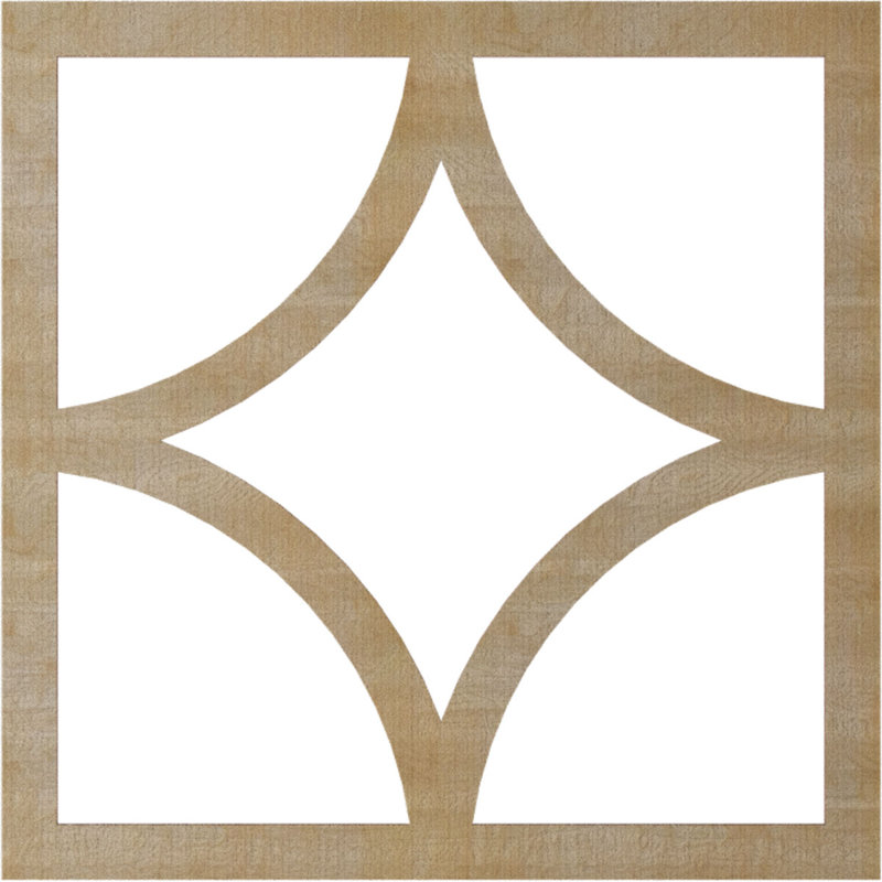 Statesman Ceiling Medallion, 34" H x 34" W x 0.25" D, Birch