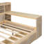 Lit de jour en bois avec tablettes de rangement, lit multifonctionnel-223377687-215333038